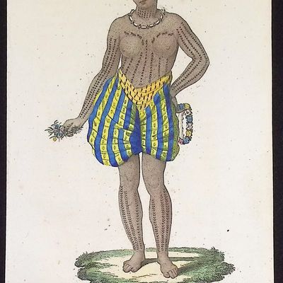 Sale Photo Thumbnail #19: Massard & Wachsmuth, Hawaii - Woman of the Sandwich Islands [Femme des Iles Sandwich]
