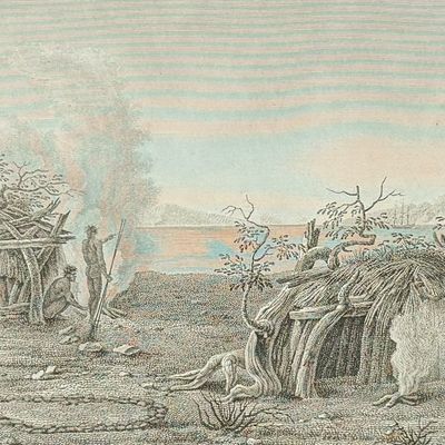 Sale Photo Thumbnail #3: Peron & Freycinet - Native Australian or Aborigine Habitat [Australia, New Holland]