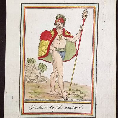 Sale Photo Thumbnail #16: Grasset, Hawaii - Islander from the Sandwich Islands [Insulaire des Isles Sandwich]