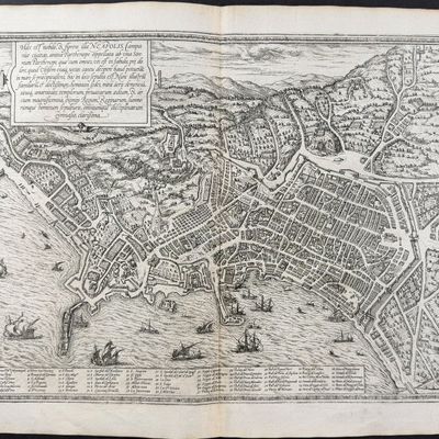 Sale Photo Thumbnail #44: Braun & Hogenberg, pub. 1575 - View of Naples, Itay