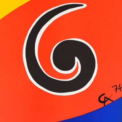 Sale Photo Thumbnail #308: Alexander Calder Lithograph Sky Swirl