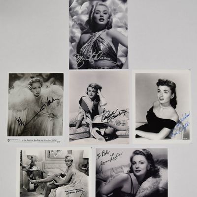 Sale Photo Thumbnail #117: 6 Autographed Classic Hollywood Actress Photographs