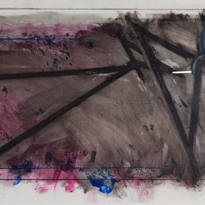 Sale Photo Thumbnail #188: Christopher Macsisak Mixed Media on Paper North Suite #6