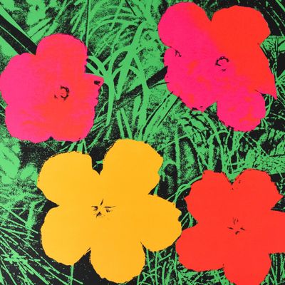 Sale Photo Thumbnail #316: After Andy Warhol Serigraph Flowers Nouvelles Images