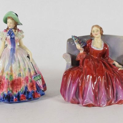 Sale Photo Thumbnail #231: Group of 4 Royal Doulton and Paragon Bone China Figurines