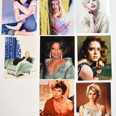 Sale Photo Thumbnail #150: 8 Celebrity Autographed 8x10 Photographs Angelina Jolie, Denise Richards, Oprah