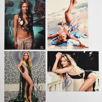 Sale Photo Thumbnail #156: 4 Jennifer Lopez Signed 8 x 10 Color Photographs
