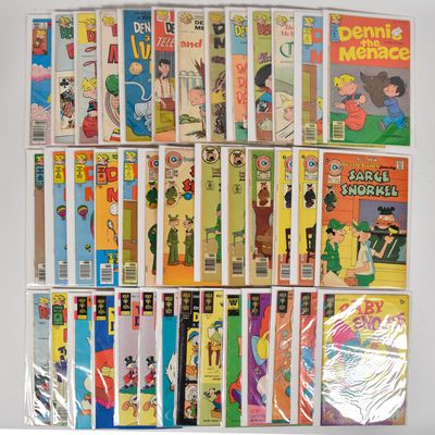 Sale Photo Thumbnail #330: 40 Fawcett Gold Key and Charlton Comic Books Featuring Dennis the Menace and Disney