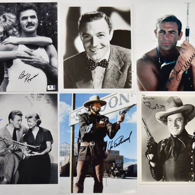 Sale Photo Thumbnail #132: 6 Hollywood Actors Signed Photographs Including Sean Connery and Clint Eastwood
