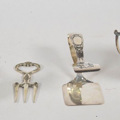Sale Photo Thumbnail #286: Group of 5 Silver-Plated Serving Pieces