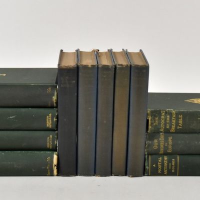 Sale Photo Thumbnail #350: Collection of Vintage Oliver Wendell Holmes and Nelson English Readings Cloth Bound Volumes