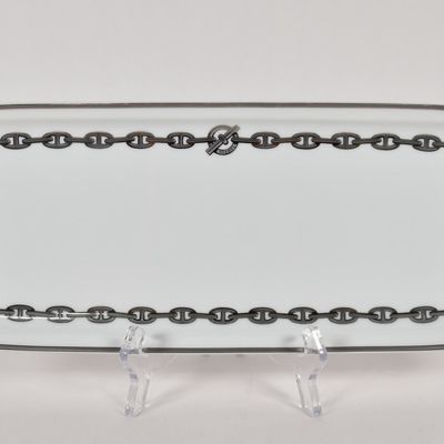 Sale Photo Thumbnail #213: Hermes Chaine d'Ancre Porcelain Rectangular Tray
