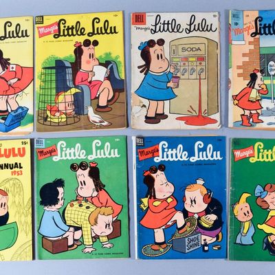 Sale Photo Thumbnail #325: 12 Dell Publishing Paper Marge's Little Lulu Comic Books