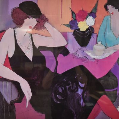 Sale Photo Thumbnail #292: Itzchak Tarkay Offset Lithograph Maria and Susie