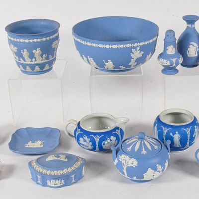 Sale Photo Thumbnail #230: 15+ Pieces of Wedgwood Jasperware Ceramics