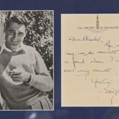 Sale Photo Thumbnail #105: Cary Grant Autograph Letter and Photograph Display