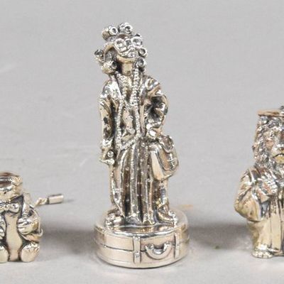 Sale Photo Thumbnail #283: 8 Magrino Silver Plated and Cast Pewter Animal Figurines
