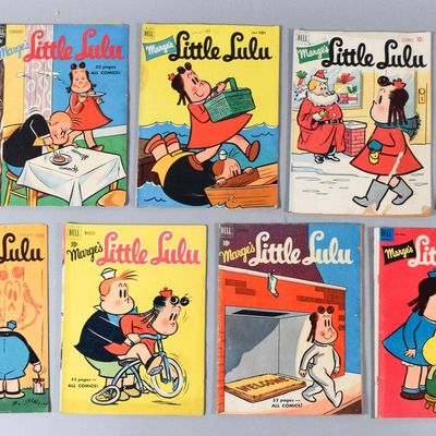 Sale Photo Thumbnail #324: 11 Dell Publishing Co. Little Lulu Newsprint Comic Books