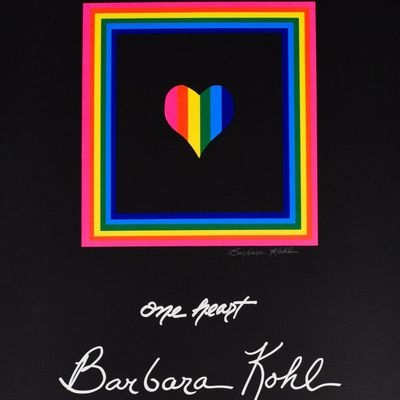 Sale Photo Thumbnail #302: Barbara Kohl Screenprint One Heart