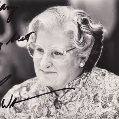 Sale Photo Thumbnail #143: Robin Williams Autographed Photograph Mrs. Doubtfire