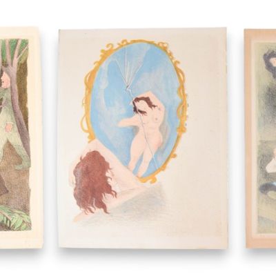 Sale Photo Thumbnail #180: Raphael Soyer Group of 3 Color Lithographs