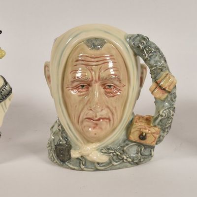 Sale Photo Thumbnail #234: 3 Royal Doulton Glazed Ceramic Character Jugs of Famous Figures
