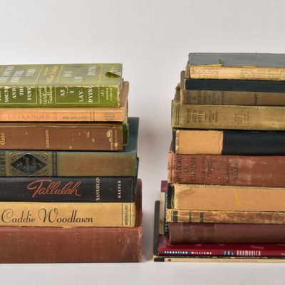 Sale Photo Thumbnail #349: 18 Vintage Hardcover Books Including William Faulkner and Signed John Sebastian