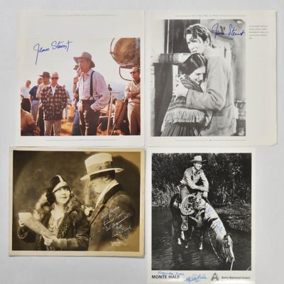 Sale Photo Thumbnail #109: 4 James Stewart and Monte Hale Signed Promotional Photographs
