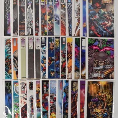 Sale Photo Thumbnail #338: 38 Image and Valiant 1990s Paper Comic Books Including Angela 1