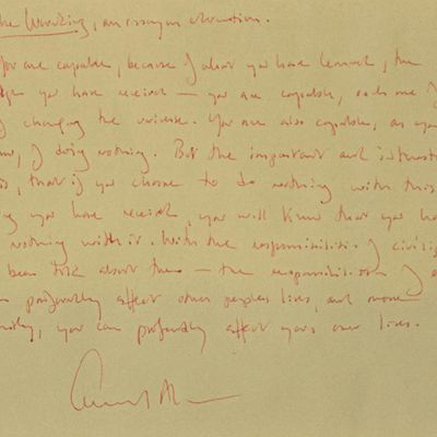 Sale Photo Thumbnail #101: Edward Albee Ink on Paper Manuscript Excerpt From The Wrecking
