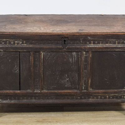 Sale Photo Thumbnail #63: Jacobean Oak Blanket Chest