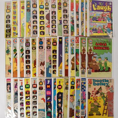 Sale Photo Thumbnail #331: 43 Harvey Charlton and Archie Series Paper Comic Books