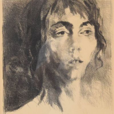 Sale Photo Thumbnail #181: Raphael Soyer Lithograph Portrait of a Young Woman