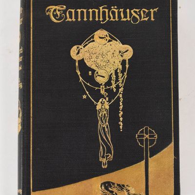 Sale Photo Thumbnail #346: Willy Pogány Illustrated Richard Wagner Tannhäuser Cloth Bound Volume