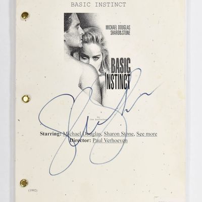 Sale Photo Thumbnail #145: Sharon Stone Autographed Basic Instinct Movie Script