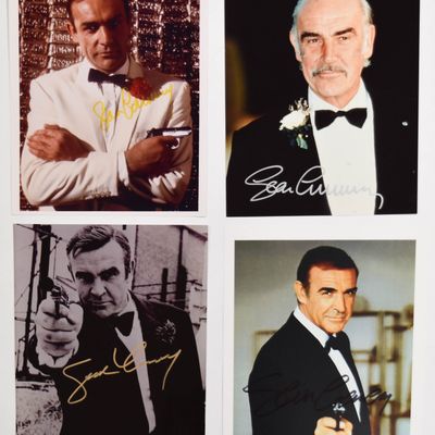 Sale Photo Thumbnail #133: 4 Signed Sean Connery James Bond 8x10 Photographs with COA