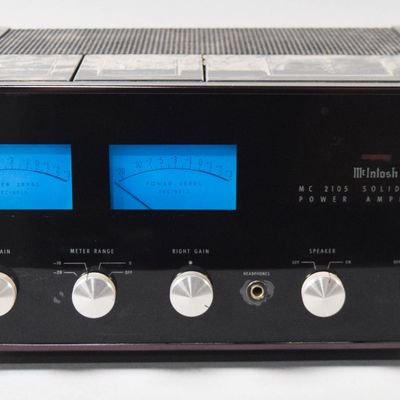 Sale Photo Thumbnail #71: McIntosh Model MC2105 Solid State Stereo Power Amplifier and Assorted Audio Cables
