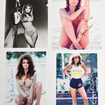 Sale Photo Thumbnail #148: 4 Raquel Welch Signed Photographs