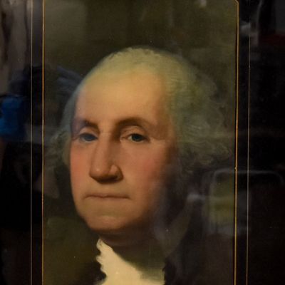 Sale Photo Thumbnail #26: After Gilbert Stuart Hand-Colored Lithograph Portrait of George Washington