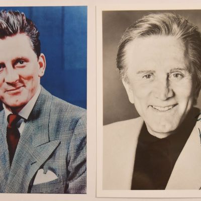 Sale Photo Thumbnail #141: 2 Kirk Douglas Autographed 8x10 Photographs with COA