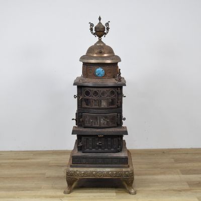 Sale Photo Thumbnail #8: Buffalo Co-Operative Stove Cast Iron and Steel Amherst No. 15 C Parlor Stove