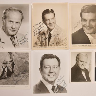 Sale Photo Thumbnail #111: 7 Autographed Old Hollywood Actor Photographs Incl James Cagney and Omar Sharif