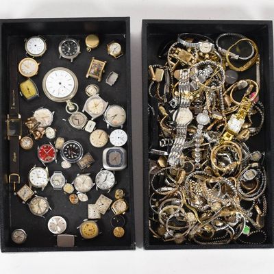 Sale Photo Thumbnail #387: 150+ Bulova and Waltham Vintage Wristwatches and Watch Parts