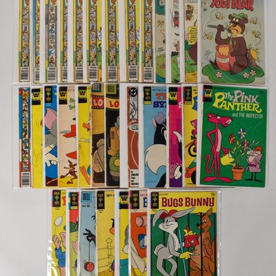 Sale Photo Thumbnail #328: 32 Mixed Publisher Silver and Bronze Age Paper Cartoon Comic Books