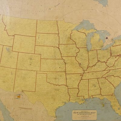 Sale Photo Thumbnail #4: Rand McNally Map with Albert Grossman and Bob Dylan Annotations
