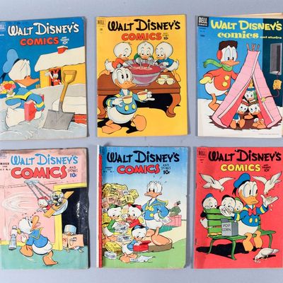 Sale Photo Thumbnail #323: 10 Dell Publishing Paper Walt Disney's Comics and Stories Comic Books