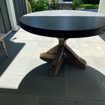 Restoration Hardware Salvaged Wood  Concrete Table (HEAVYO