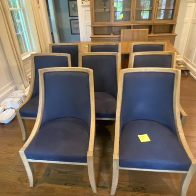 Restoration Hardware 8 Dining Chairs