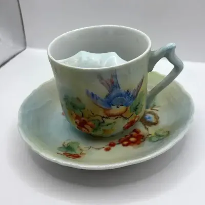 Mustache Cup & Saucer