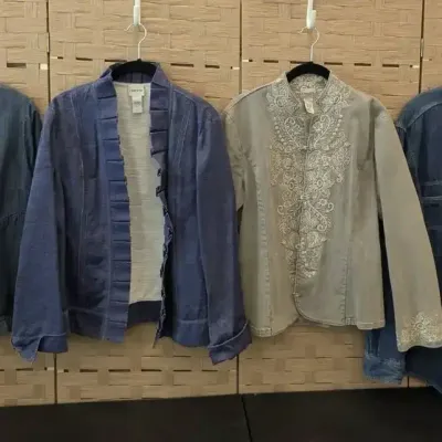 4 Denim Long-sleeved Tops